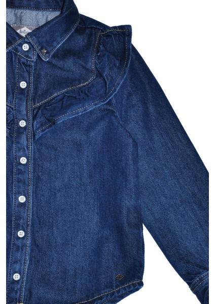 Cherry Kız Çocuk Jean Gömlek Dark Blue fiyatları