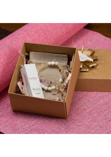 4th Key Women Hediye Kutusu | Sevgi Kapısı Aromaterapi Yağı ve Bileklik