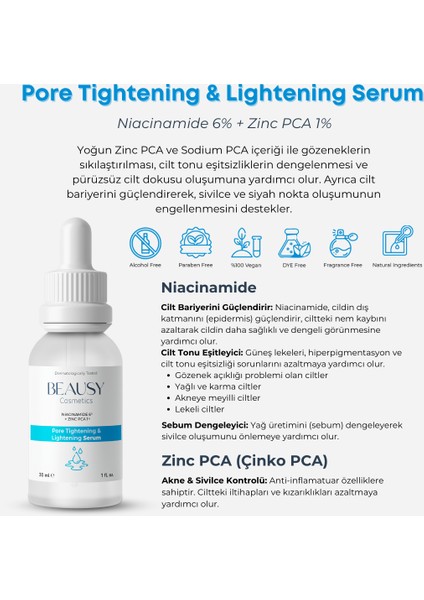 Serum Niacinamide 6% + Zinc Pca 30 ml modelleri