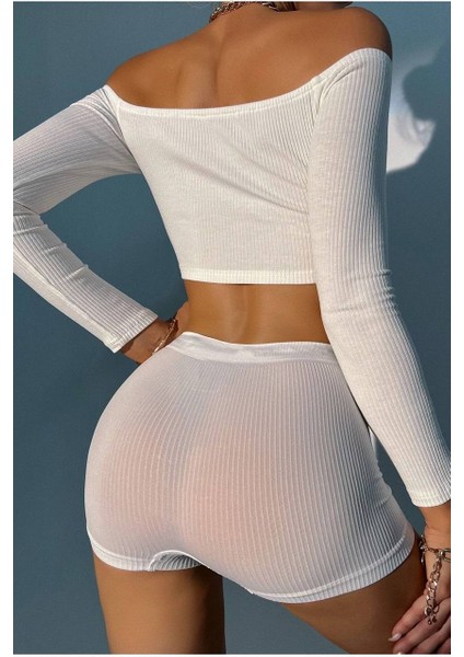 Kadın Kaşkorse Kumaş Boxer Şort Külot 60300
