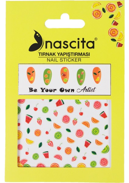 Fresh Fruit Tırnak Stickerı -01