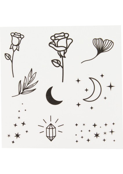 Rose & Stars Tırnak Stickerı -19 fiyatları
