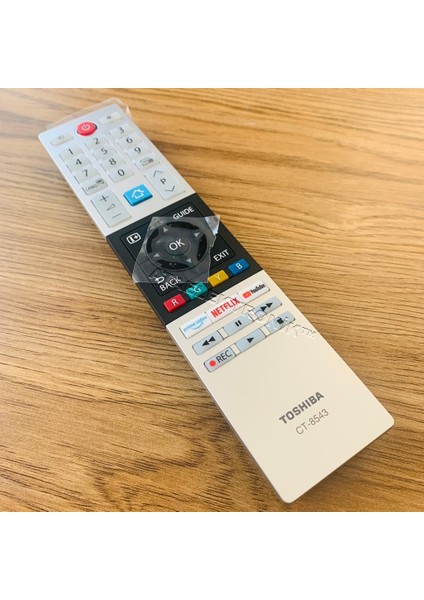 Orjinal Toshiba CT-8543 Netflix - Prime Video - Youtube Tv Tuşlu LCD - LED Tv Kumandası Orijinal Ürün