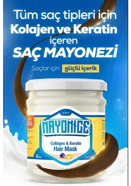 Jowe Mayonice Saç Maskesi (Collagen & Keratin)