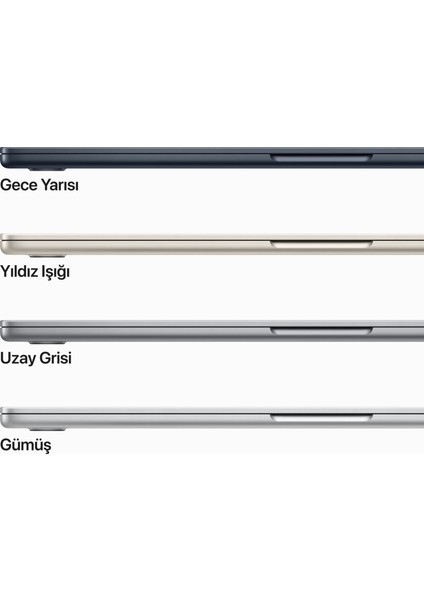 MacBook Air M2 10C Gpu 16 GB 1 Tb SSD 15.3 Gece Yarısı Z18TM2161-TQ6 fırsatları