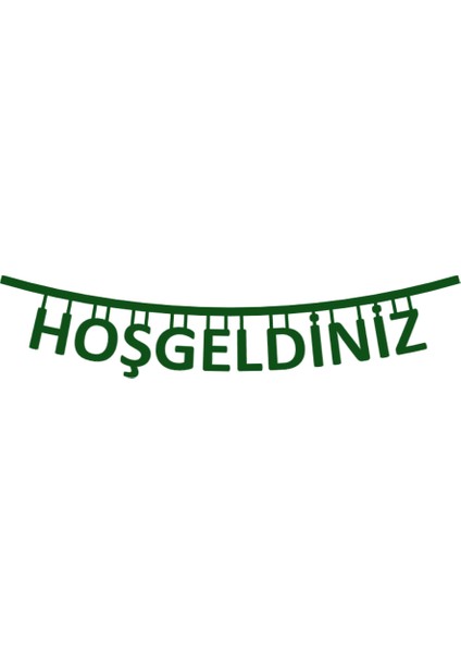 Hoşgeldiniz Misafir Karşılama Keçe Yazı 75CM DEPAKECE1003