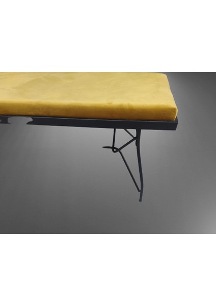 Sandalye ST BENC PENYEZ Klasik Model Metal Siyah fırın Siyah Boya Balkon-Bahçe modelleri