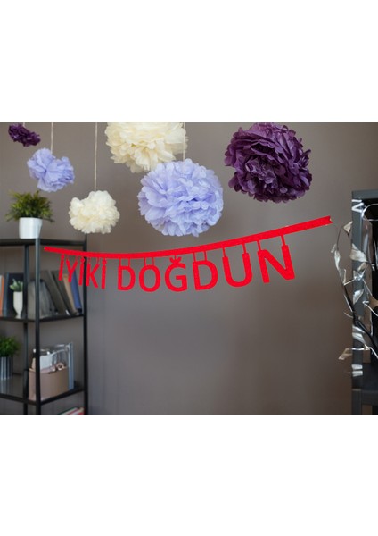 Iyiki Doğdun Doğum Günü Için Keçe Yazı 75CM DEPAKECE1004 fırsatları