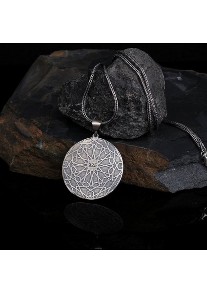 925 Ayar Gümüş Viking Pusulası Yön Model Kolye indirimleri