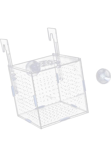 Agresif Balık Bebekleri Için Akvaryum Kutusu Balıkştirme Kutusu Karidesi 15X15X15CM ve Hook (Yurt Dışından) indirimleri
