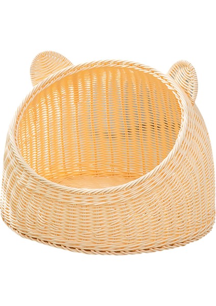 Kedi Evi Alabilir Yıkanabilirık Rattan Dokumağıı Için 45CMX35CM (Yurt Dışından)