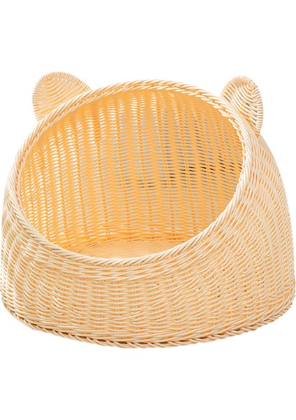 Kedi Evi Alabilir Yıkanabilirık Rattan Dokumağıı Için 45CMX35CM (Yurt Dışından)