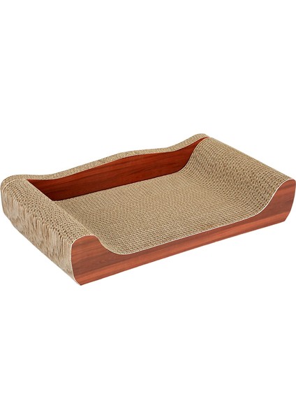 Kedi Tırmalama Yatağı Kedi Tırmalama Karton Evcil Hayvan Yatağı Mobilya Oturma Odası Kanepe Kahverengi 50CMX27CMX9CM (Yurt Dışından)