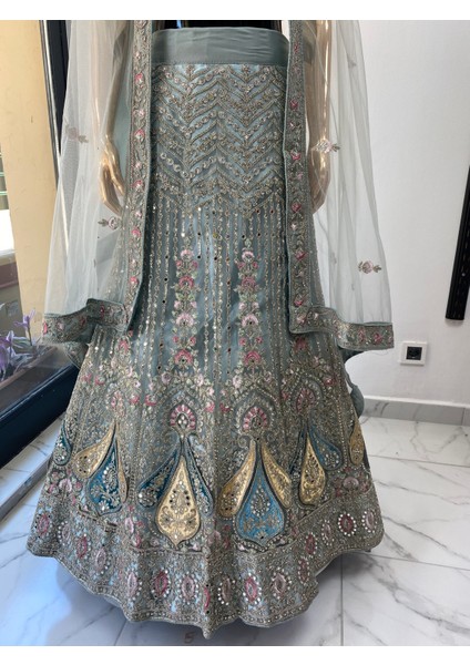 Aashivs Collection Hint Kına Kaftan Elbisesi