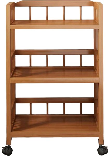 Bambu Raf Ekran Rafı Tekerlekler ile Yemek Odası Için Köşe Depolama Dolabı 70CMX30CMX75CM (Yurt Dışından) fiyatları