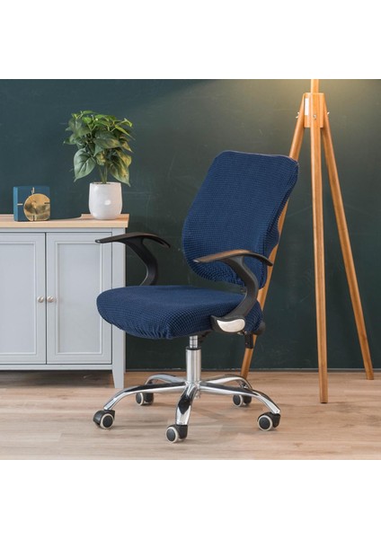 Streç Kaymaz Mutfak Yemek Sandalye Koltuk Koruyucusu Slipcovers Sandalye Mavi Kaplar (Yurt Dışından) indirimleri