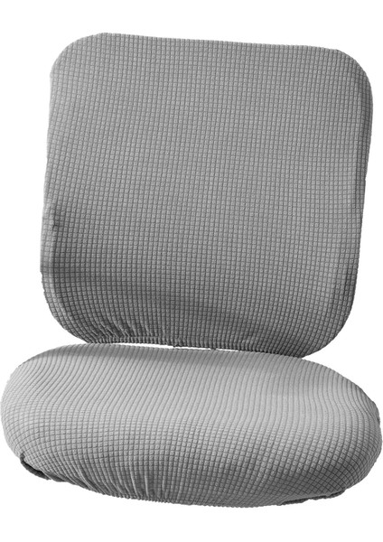Gerilebilir Sandalye Koltuk Örtüsü Tabure Koltuğu Slipcover Koruyucusu Pub Gri (Yurt Dışından)