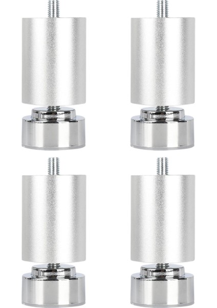 4 Adet M10 Iplik Karyola Iskeleti Bacaklar Alaşım Kanepe Ayakları Cafe Kanepe Sehpalar Argent 6cm (Yurt Dışından)