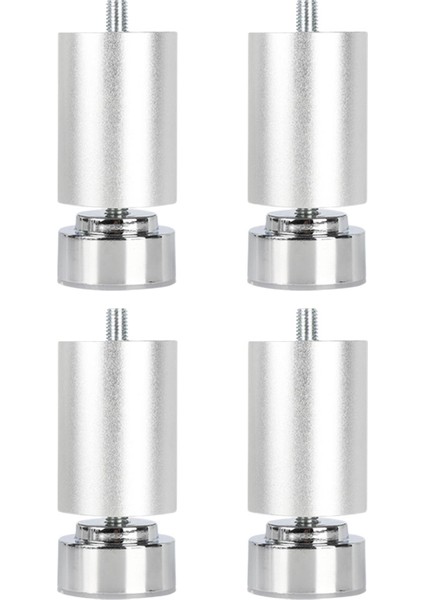 4 Adet M10 Iplik Karyola Iskeleti Bacaklar Alaşım Kanepe Ayakları Cafe Kanepe Sehpalar Argent 12CM (Yurt Dışından)