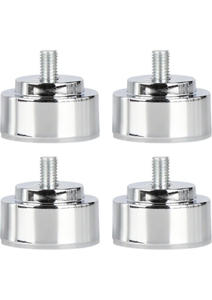 4 Adet M10 Iplik Karyola Iskeleti Bacaklar Alaşımlı Kanepe Ayakları Cafe Kanepe Sehpalar Argent 3cm (Yurt Dışından)