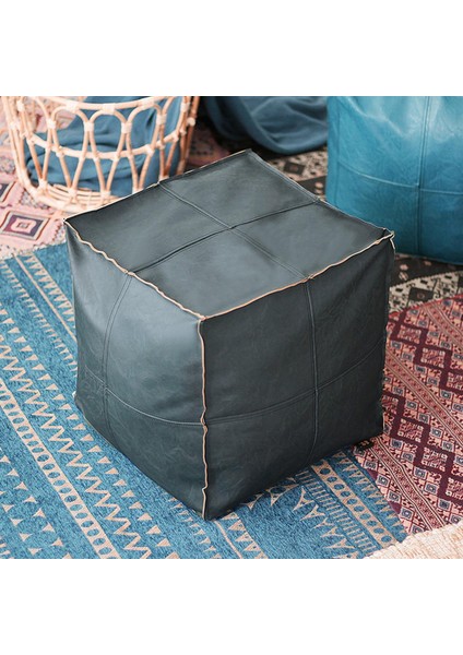 Pu Puf Hassock Depolama Osmanlı Odası Dekorasyonu Mavi (Yurt Dışından) modelleri