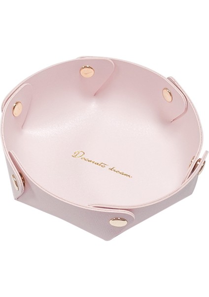 Deri Masaüstü Saklama Kutusu Anahtar Kozmetik Takı Saklama Kutusu Saklama Tepsisi (Yurt Dışından)