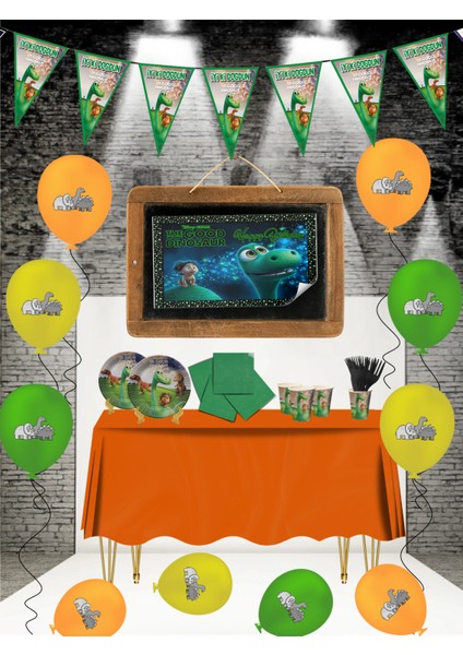 Dinozor Afişli 16 Kişilik Doğum Günü Parti Malzemeleri Süsleri Seti