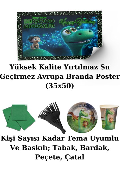 Dinozor Afişli 24 Kişilik Doğum Günü Parti Malzemeleri Süsleri Seti modelleri