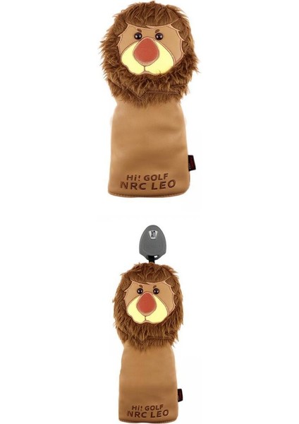 2'li Sürücü Başlığı Pu Unisex Golf Kılıfı (Yurt Dışından)