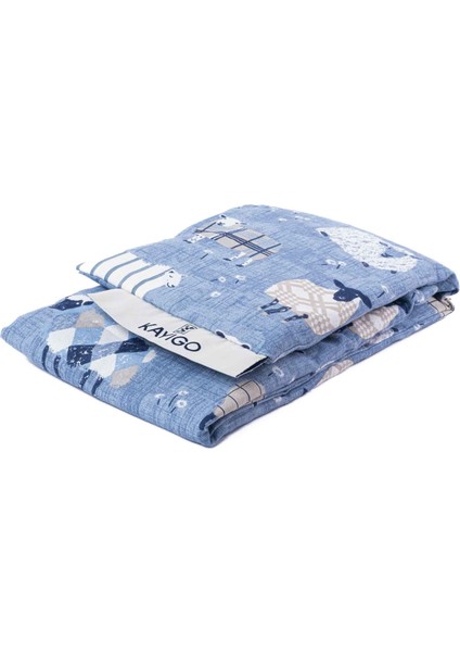 Kayigo Warmy Ilık Sarılma Yastığı Mavi Kuzu