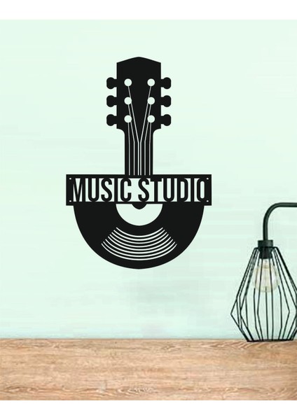 Dekor Treni Music Studio Dekoratif Ahşap Duvar Dekoru