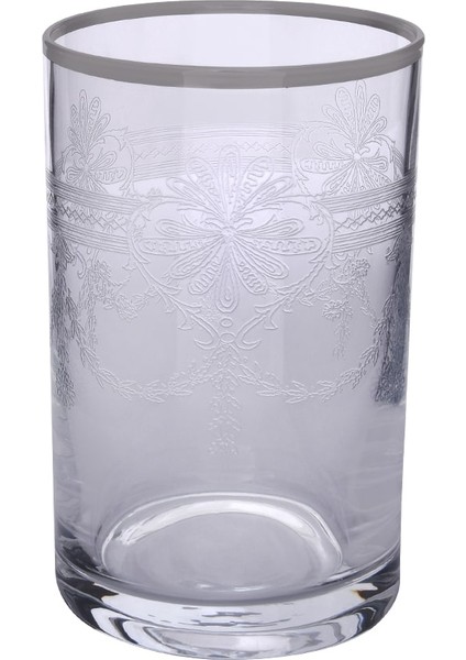 Kahve Yanı Su Bardağı 6'lı Tumbler Elit 02 Platin