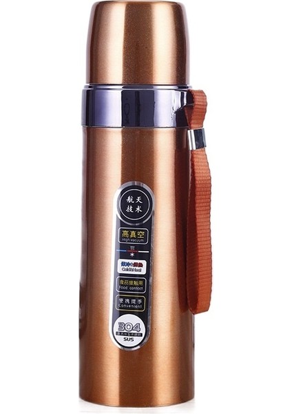 750 ml Büyük Kapasiteli Termos Bardak 304 Vakumlu Ütü Bardak Taşınabilir Açık Spor Su Isıtıcısı (Yurt Dışından)