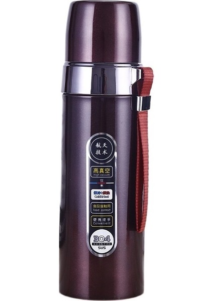 750 ml Büyük Kapasiteli Termos Bardak 304 Vakumlu Ütü Bardak Taşınabilir Açık Spor Su Isıtıcısı (Yurt Dışından)