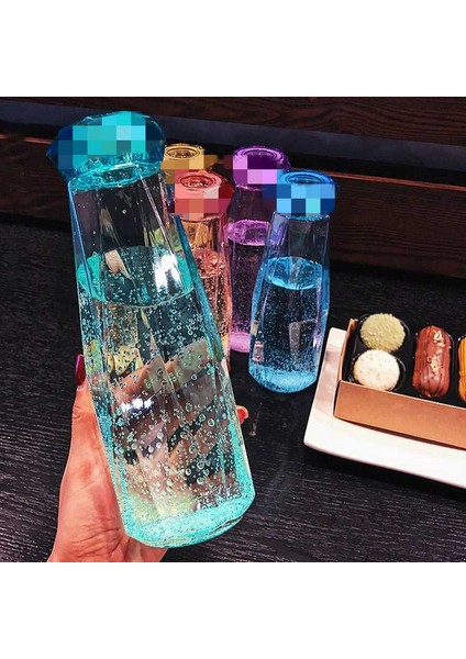 Fincan Renkli Kristal Bardak Elmas Kupa Hediye Fincan Yaratıcı Eşkenar Dörtgen Cam Kullanışlı Bardak (Yurt Dışından)