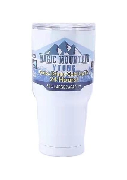 Buz Bardağı Paslanmaz Çelik Termos 30 Oz Araba Bardağı Büyük Kapasiteli Araba Bira Kupası (Yurt Dışından)