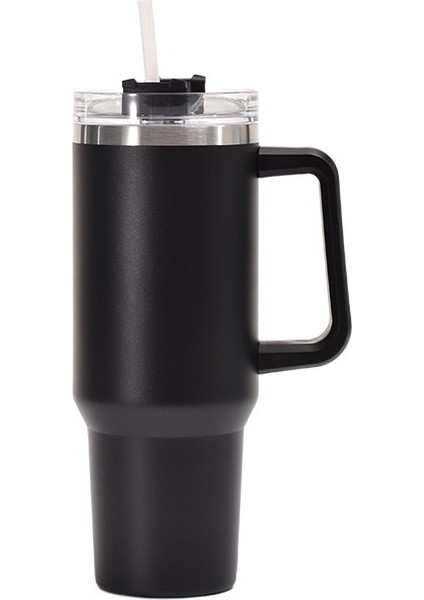304 Paslanmaz Çelik Termos Bardak Moda 40 Oz Kolu Buz Bardağı Araba Taşınabilir Araba Bardak (Yurt Dışından)