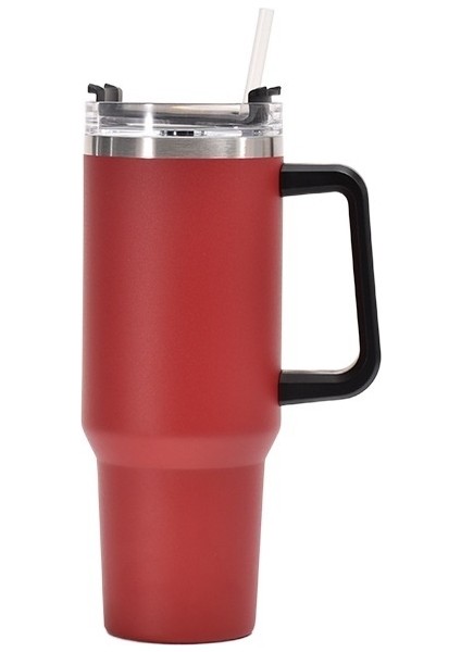 304 Paslanmaz Çelik Termos Bardak Moda 40 Oz Kolu Buz Bardağı Araba Taşınabilir Araba Bardak (Yurt Dışından)