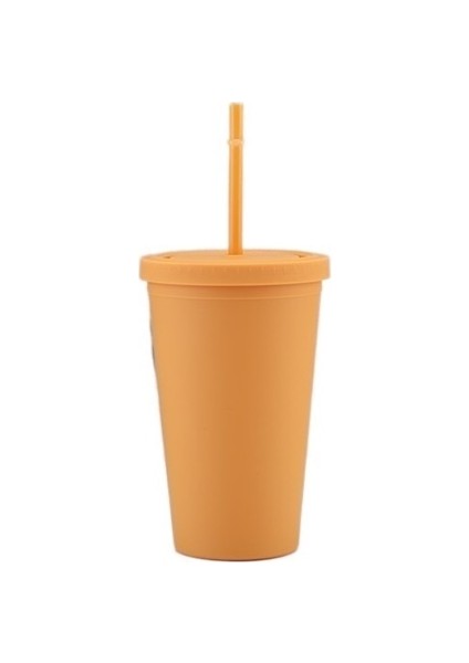 Buzlu Plastik Bardak Spor Su Bardağı Plastik Pipetli Bardak (Yurt Dışından)