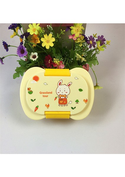 Karikatür Plastik Mühürlü Kutu Ayrılmış Öğle Yemeği Kutusu Sevimli Meyve Taze Tutma Kutusu Çocuk Öğle Yemeği Kutusu Bento Kutusu Mikrodalgada Olabilir (Yurt Dışından)