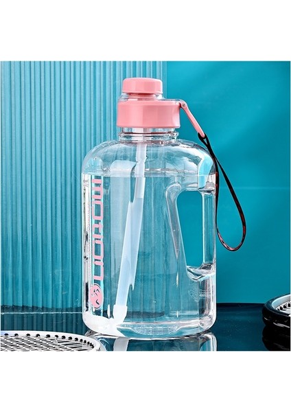 Spor Spor Su Isıtıcısı Ton Ton Kova Büyük Kapasiteli Spor Su Bardağı Plastik Su Bardağı Yaz Pipetli Bardak (Yurt Dışından)