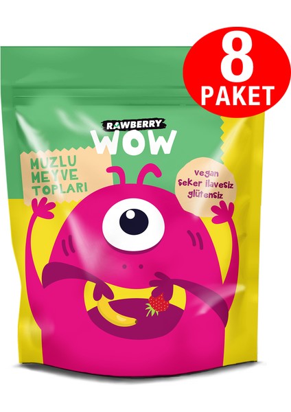 Wow Kids Muzlu Toplar Sağlıklı Atıştırmalık 8 Paket fiyatları