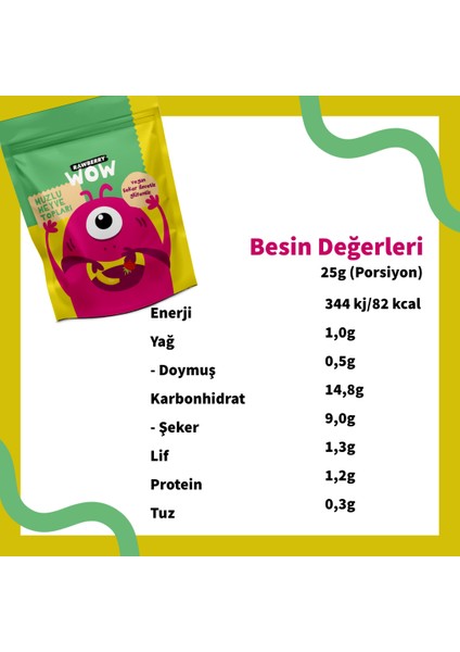 Wow Kids Muzlu Toplar Sağlıklı Atıştırmalık 8 Paket indirimleri