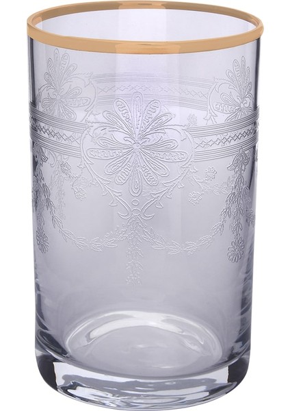 Kahve Yanı Su Bardağı 6'lı Tumbler Elit 01 Altın