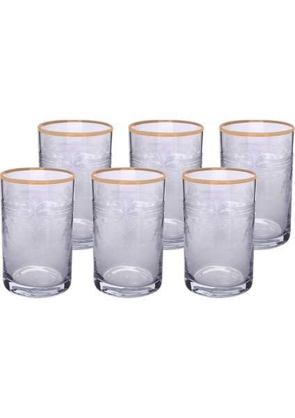 Kahve Yanı Su Bardağı 6'lı Tumbler Elit 01 Altın fiyatları