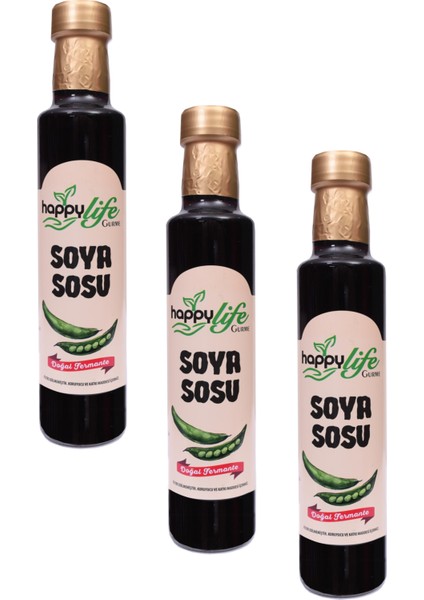 Happy Life Gurme Soya Sosu 250 ml x 3 Adet