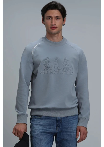 Bert Erkek Sweatshirt Mavi