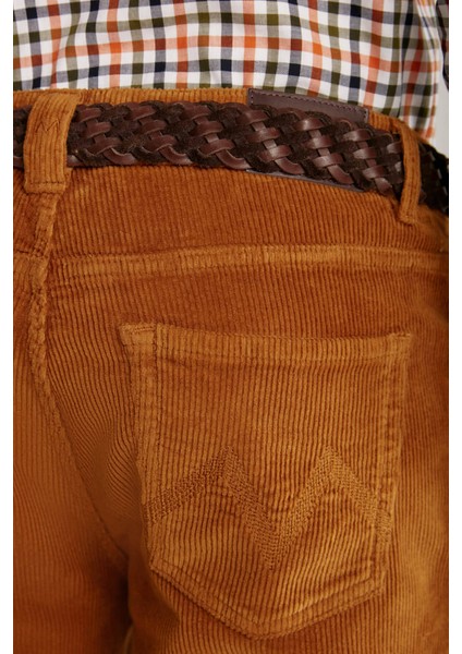 Sarı 5 Cep Kadife Pantolon indirimleri