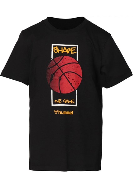 Siyah Erkek Çocuk T-Shirt 911723-2001 Hmlfınlay T-Shırt S/s