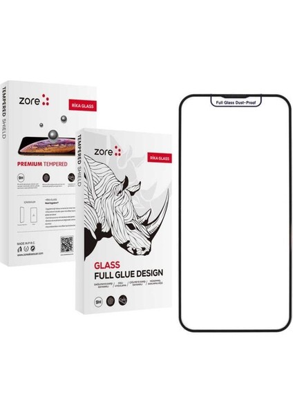 iPhone 15 Pro Premium Ekstra Korumalı Tam Kaplayan Cam Ekran Koruyucu